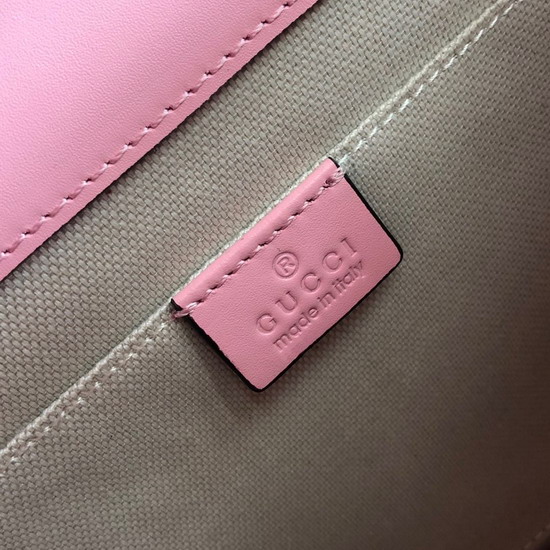 Gucci Dionysus Leather Top Handle Bag Baby Pink