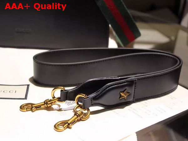 Gucci Dionysus Leather Top Handle Bag in Black Replica