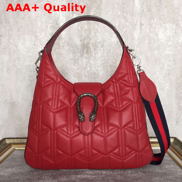 Gucci Dionysus Matelasse Hobo Red Genuine Leather 446687 Replica