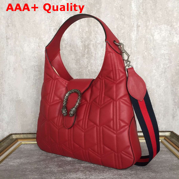 Gucci Dionysus Matelasse Hobo Red Genuine Leather 446687 Replica