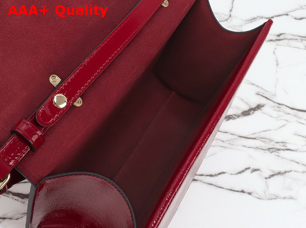 Gucci Dionysus Medium Top Handle Bag in Rosso Ancora Patent Leather 795007 Replica