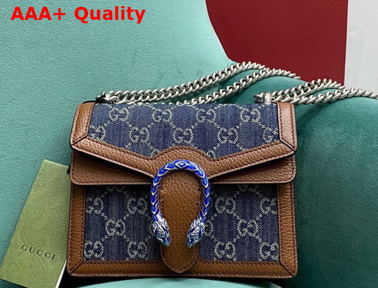 Gucci Dionysus Mini Bag Blue and Ivory GG Denim 421970 Replica