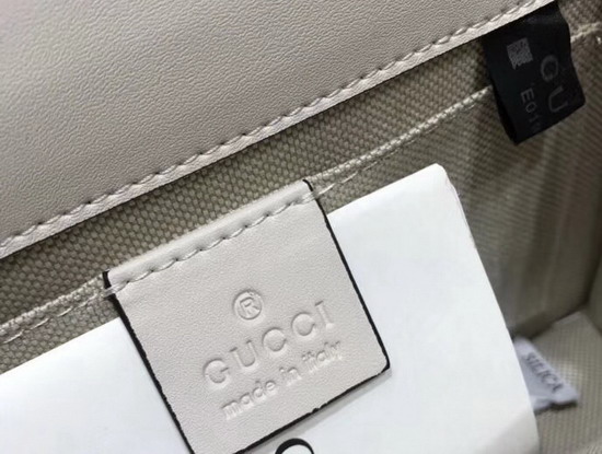 Gucci Dionysus Mini Top Handle Bag White Blue Red Leather