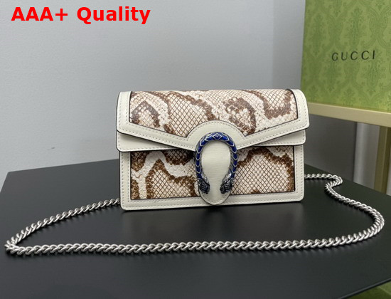 Gucci Dionysus Python Super Mini Bag Natural Color 476432 Replica