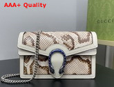 Gucci Dionysus Python Super Mini Bag Natural Color 476432 Replica