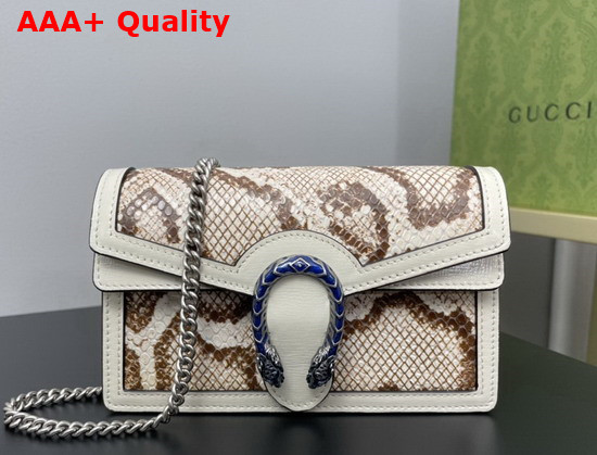 Gucci Dionysus Python Super Mini Bag Natural Color 476432 Replica