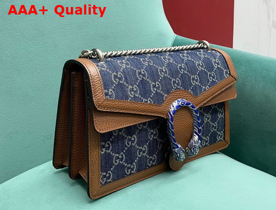 Gucci Dionysus Small Shoulder Bag Blue and Ivory GG Denim 400249 Replica