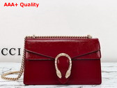 Gucci Dionysus Small Shoulder Bag in Gucci Rosso Ancora Patent Leather 795005 Replica