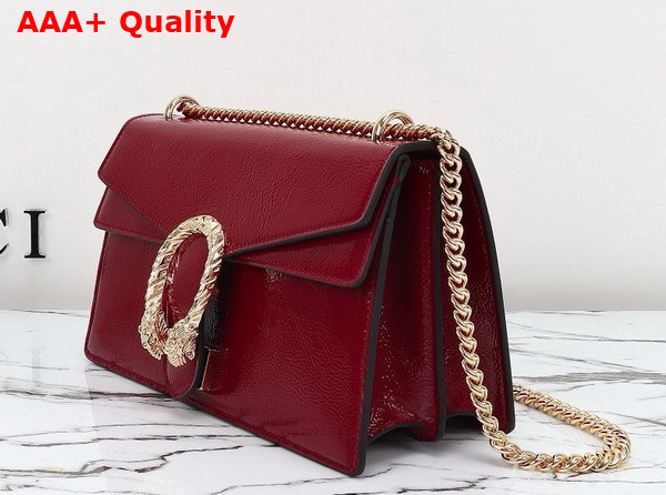 Gucci Dionysus Small Shoulder Bag in Gucci Rosso Ancora Patent Leather 795005 Replica