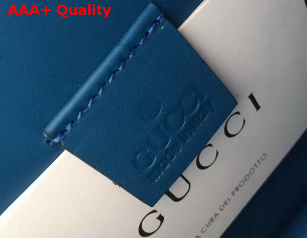 Gucci Dionysus Suede Shoulder Bag Blue Suede with Blue Smooth Leather Replica