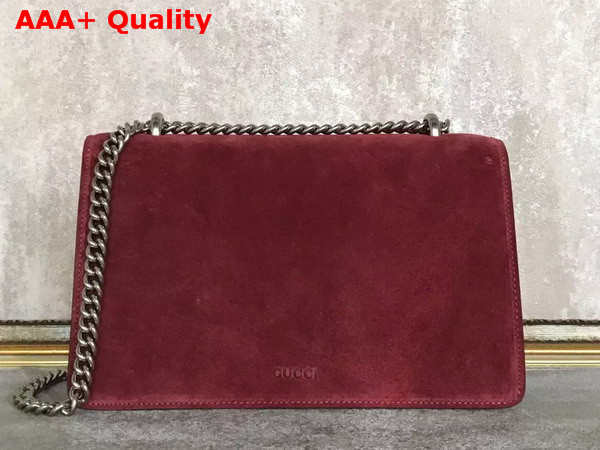 Gucci Dionysus Suede Shoulder Bag in Brodeaux Suede Replica