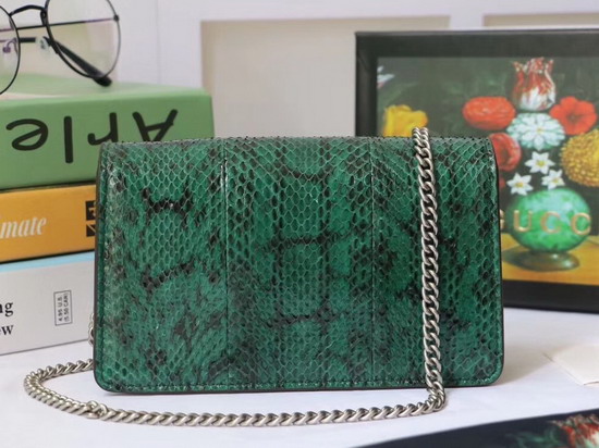 Gucci Dionysus Super Mini Snakeskin Bag Green Snakeskin 476432