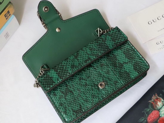 Gucci Dionysus Super Mini Snakeskin Bag Green Snakeskin 476432