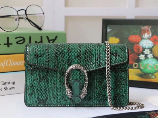 Gucci Dionysus Super Mini Snakeskin Bag Green Snakeskin 476432