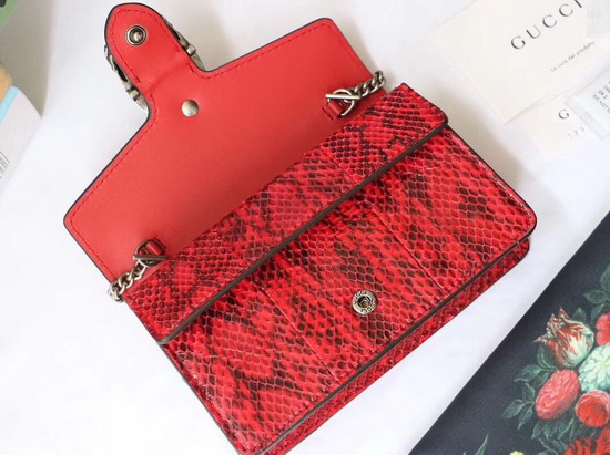 Gucci Dionysus Super Mini Snakeskin Bag Hibiscus Red Snakeskin 476432