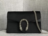 Gucci Dionysus Velvet Super Mini Bag in Black Velvet