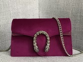 Gucci Dionysus Velvet Super Mini Bag in Fuchsia Velvet