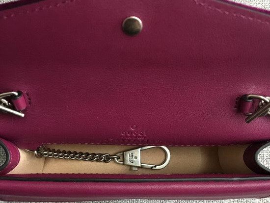 Gucci Dionysus Velvet Super Mini Bag in Fuchsia Velvet