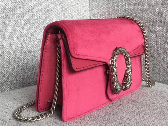 Gucci Dionysus Velvet Super Mini Bag in Pink Velvet