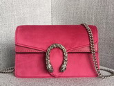 Gucci Dionysus Velvet Super Mini Bag in Pink Velvet