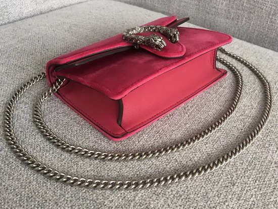 Gucci Dionysus Velvet Super Mini Bag in Pink Velvet