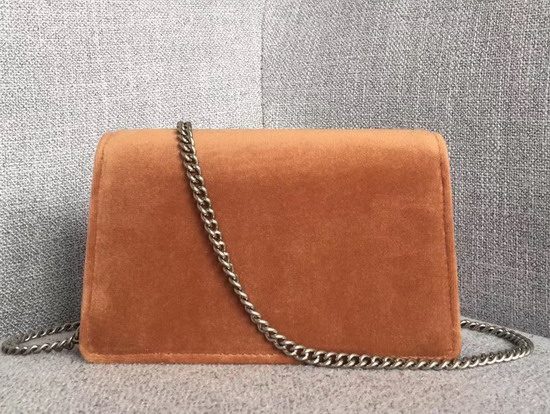 Gucci Dionysus Velvet Super Mini Bag in Taupe Velvet