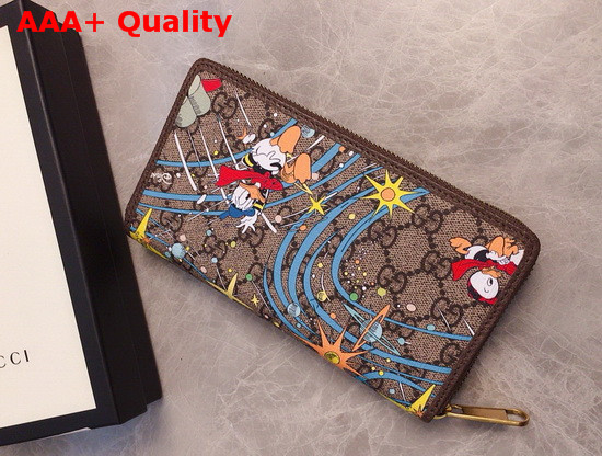 Gucci Disney x Gucci Donald Duck Zip Around Wallet 647940 Replica