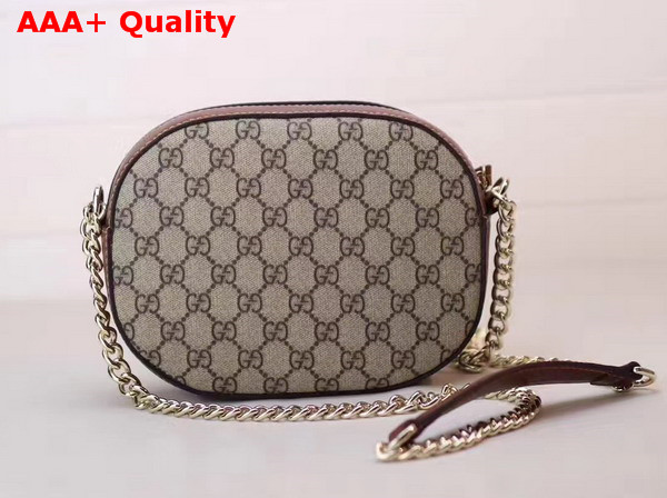 Gucci Embroidered GG Supreme Mini Chain Bag Replica