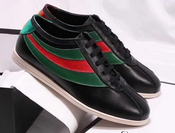 Gucci Falacer Sneaker with Web Black Leather