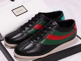 Gucci Falacer Sneaker with Web Black Leather