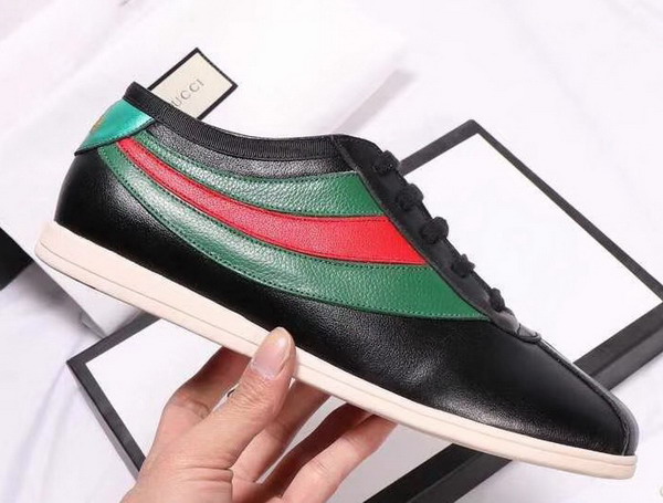 Gucci Falacer Sneaker with Web Black Leather