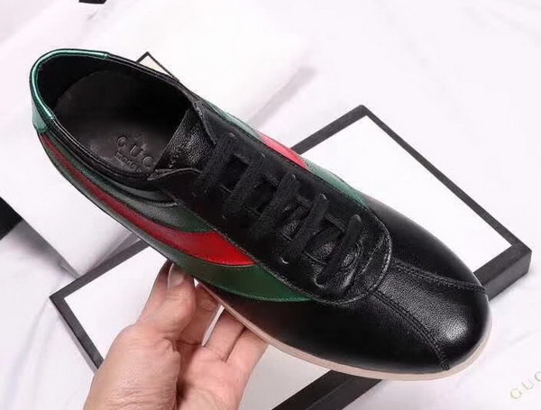 Gucci Falacer Sneaker with Web Black Leather