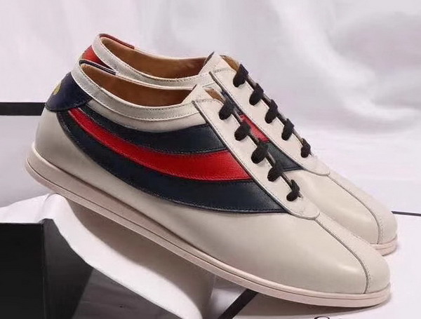 Gucci Falacer Sneaker with Web White Leather