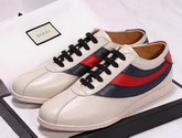 Gucci Falacer Sneaker with Web White Leather