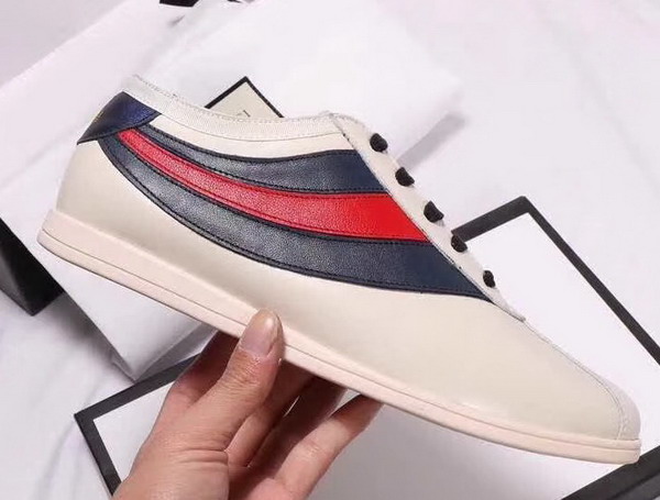 Gucci Falacer Sneaker with Web White Leather