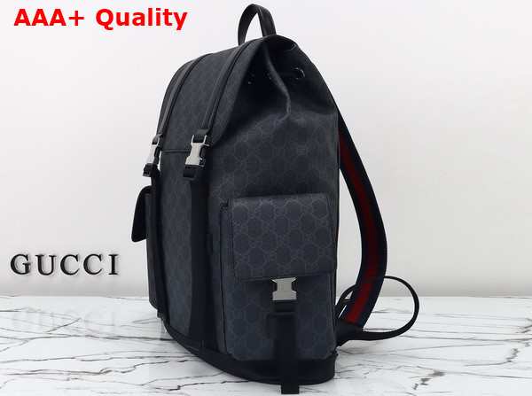 Gucci GG Backpack in Black GG Supreme Canvas 792080 Replica