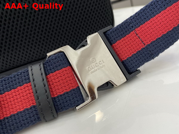 Gucci GG Belt Bag with Zip Pocket Black GG Supreme Canvas 792094 Replica