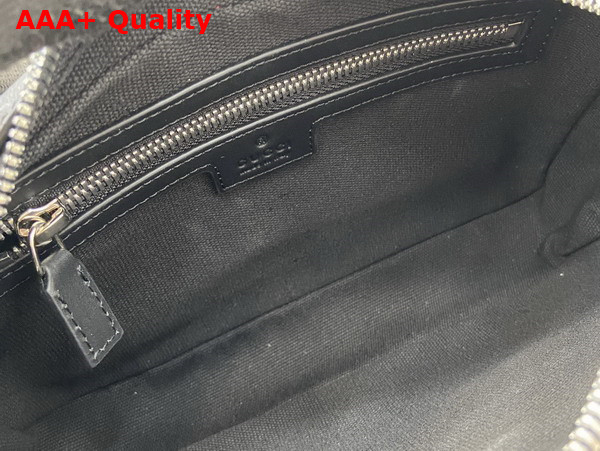 Gucci GG Belt Bag with Zip Pocket Black GG Supreme Canvas 792094 Replica