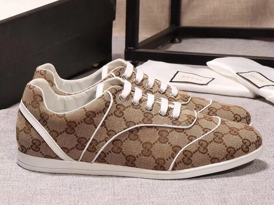 Gucci GG Canvas Sneaker in Brown