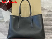 Gucci GG Emblem Medium Tote Bag in Black Leather 815213 Replica