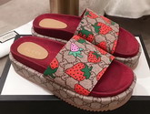 Gucci GG Gucci Strawberry Slide Sandal 408508