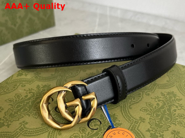 Gucci GG Marmont Belt in Black Leather 795527 Replica