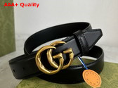 Gucci GG Marmont Belt in Black Leather 795527 Replica