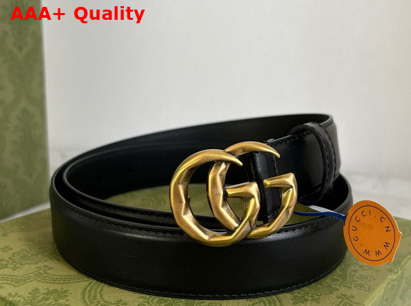 Gucci GG Marmont Belt in Black Leather 795527 Replica