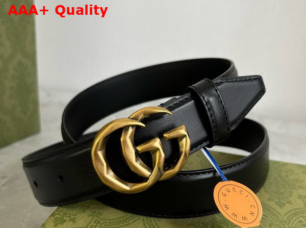 Gucci GG Marmont Belt in Black Leather 795527 Replica