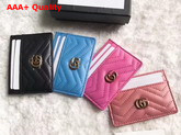 Gucci GG Marmont Card Case Matelasse Chevron Leather Replica