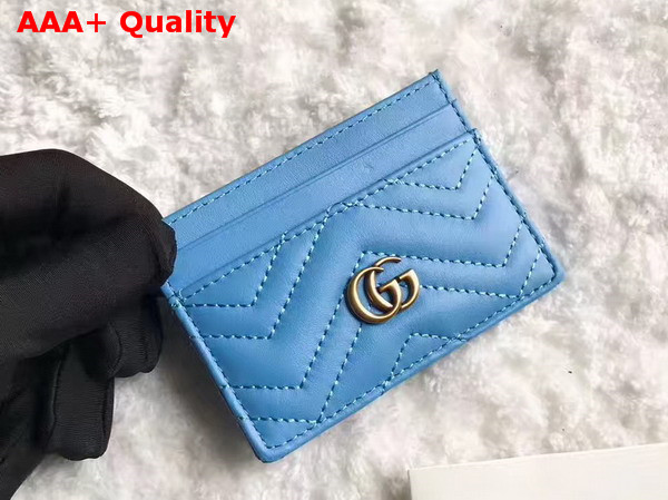 Gucci GG Marmont Card Case Matelasse Chevron Leather Replica