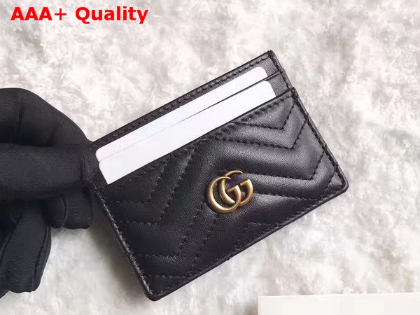 Gucci GG Marmont Card Case Matelasse Chevron Leather Replica