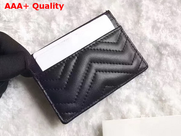 Gucci GG Marmont Card Case Matelasse Chevron Leather Replica