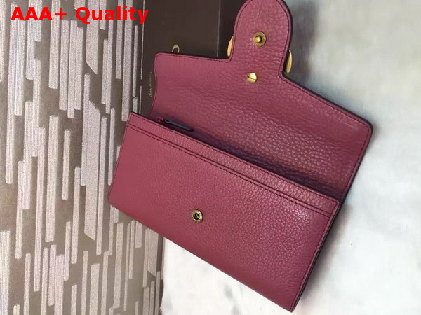 Gucci GG Marmont Continental Wallet in Antiqued Rose Leather Replica